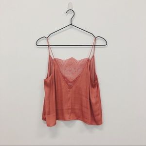 Kimchi Blue Urban Outfitters Dusty Rose Lace Tank